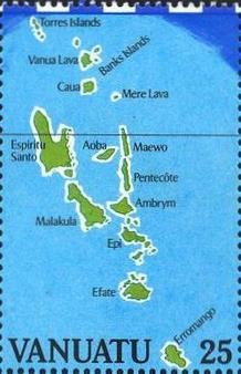 Map of Vabuatu