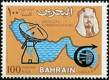 Antenna and map of the Persian Gulf