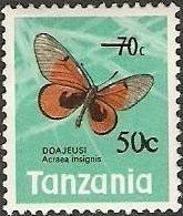Black-blotched Acraea (Acraea insignis)