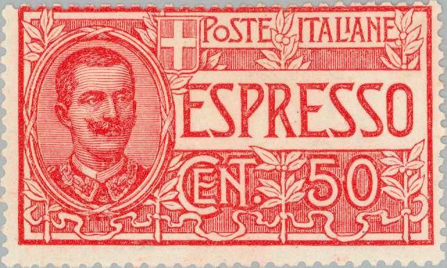 Effigy of Vittorio Emanuele III within an oval