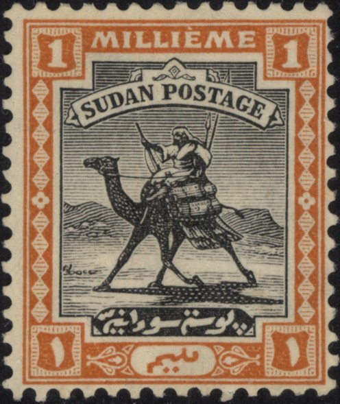 Postman with Dromedary (Camelus dromedarius)