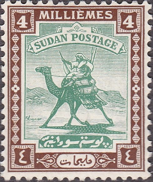 Postman with Dromedary (Camelus dromedarius)