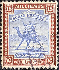 Postman with Dromedary (Camelus dromedarius)