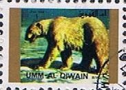 Stamp, Polar Bear (Ursus maritimus), Umm al-Qiwain,  , Bears, Polar Bears