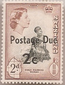 Stamp, Overprinted, Swaziland,  