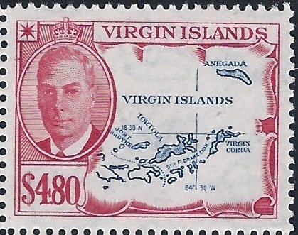 Map, Virgin Islands