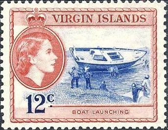 Stamp, Launch „New Idea“, British Virgin Islands,  