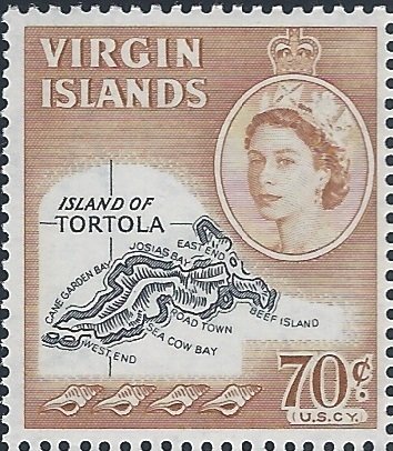 Map of Tortola Island