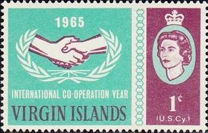 Stamp, Hands and Queen, British Virgin Islands,  , Hands