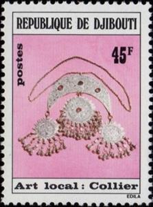 Stamp, Silversmith's art, Djibouti,  , Art