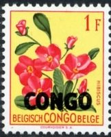 Belgian Congo BE C310 with overprint