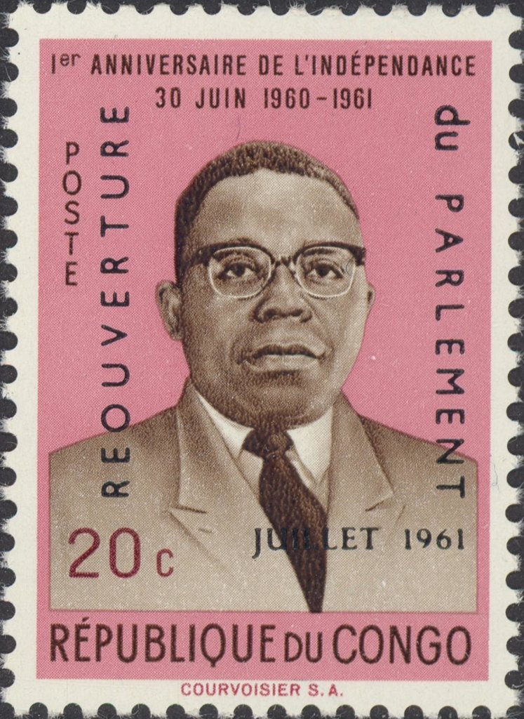 President Kasavubu with overprint