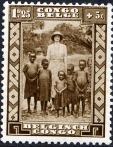Stamp, Queen Astrid, Belgian Congo,  