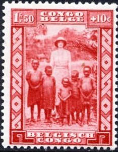 Stamp, Queen Astrid, Belgian Congo,  