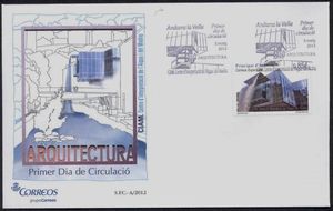 First Day Cover, Modern architecture, Andorra, Spanish Administration,  
