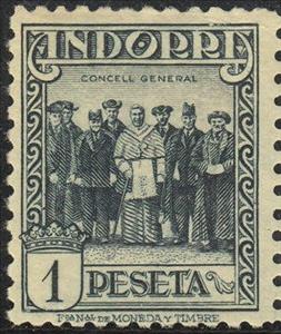 Stamp, Local Motives - Concell General, Andorra, Spanish Administration,  