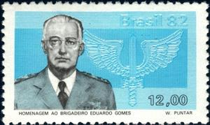 Stamp, Tribute to Brigadeiros Eduardo Gomes, Brazil,  