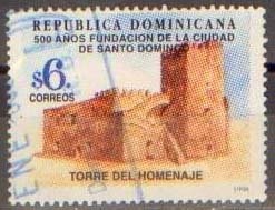 Stamp, Main Tower (16th Cty.), Dominican Republic,  , Towers, City Walls, Fortresses / Strongholds