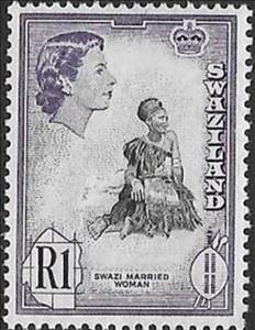 Stamp, Married Woman, Swaziland,  