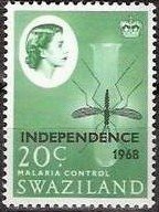 Stamp, Anopheles Mosquito (Anopheles sp.), Swaziland,  , Mosquitos, Malaria