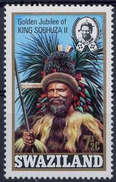 In tribal costume at gathering of chiefs