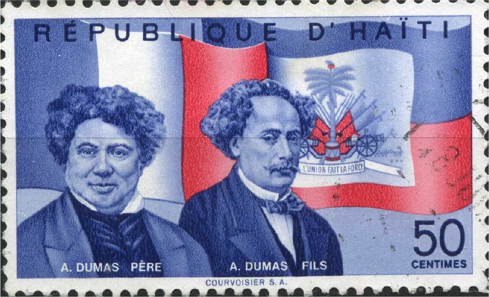 Flags of France and Haiti