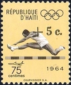 Stamp, Hurdles Race, Haiti,  , Olympic Games