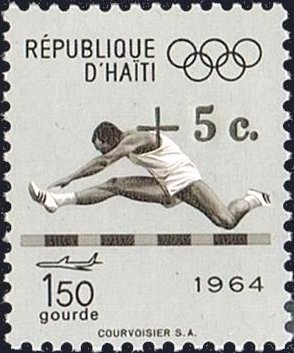 Stamp, Hurdles Race, Haiti,  , Olympic Games