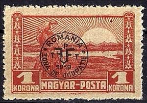 Stamp, Peasant woman - matt paper, Hungary (occupation, local issues),  