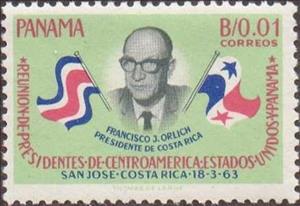 Stamp, Francisco J. Orlich, Panama,  