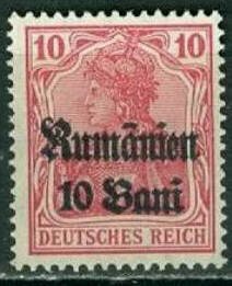 overprint on "Germania"