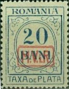 overprint on Portostamp