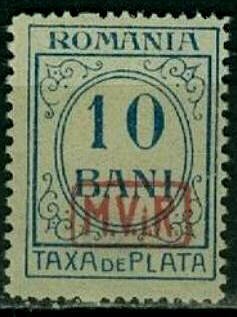 overprint on Portostamp