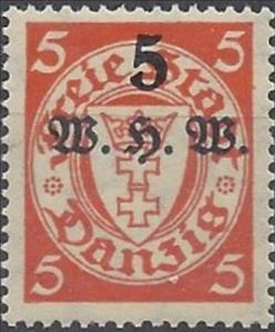 Stamp, The coat of arms of Danzig in an oval frame, Free City of Danzig,  