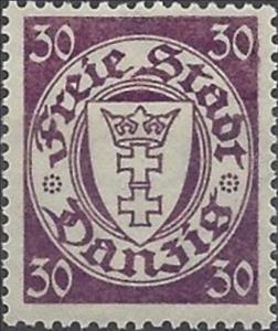 Stamp, The coat of arms of Danzig in an oval frame, Free City of Danzig,  