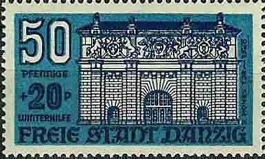 Stamp, High Gate - Brama Wyzynna (HohesTor), Free City of Danzig,  