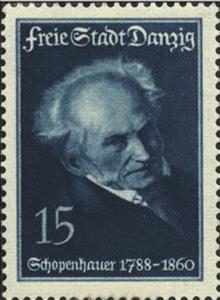 Stamp, First oil canvas by Hamel (1856), Free City of Danzig,  