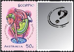 Stamp, Scorpio, Australia,  , Zodiac