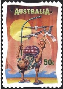 Stamp, Inside Out Man, Australia,  , Circus
