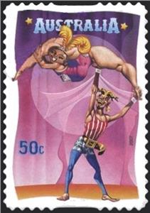 Stamp, Banana Lady, Australia,  , Circus