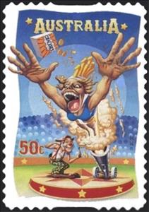 Stamp, Human Cannonball, Australia,  , Circus