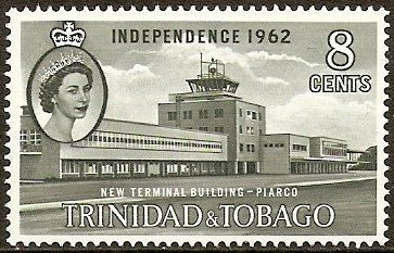 Elizabeth II and new Terminal Building, Piarco Airport
