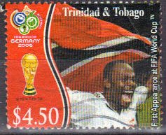 Trinidad and Tobago soccer players in action