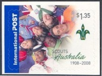 Stamp, Scouts In Circle, Australia,  , Scouting