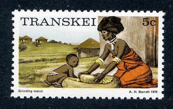 Grinding corn