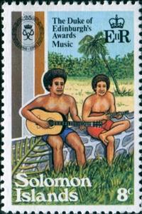Stamp, Music, Solomon Islands,  