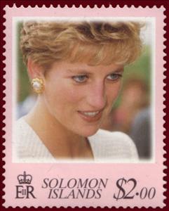 Stamp, Up close, Solomon Islands,  , Royalty, Princesses