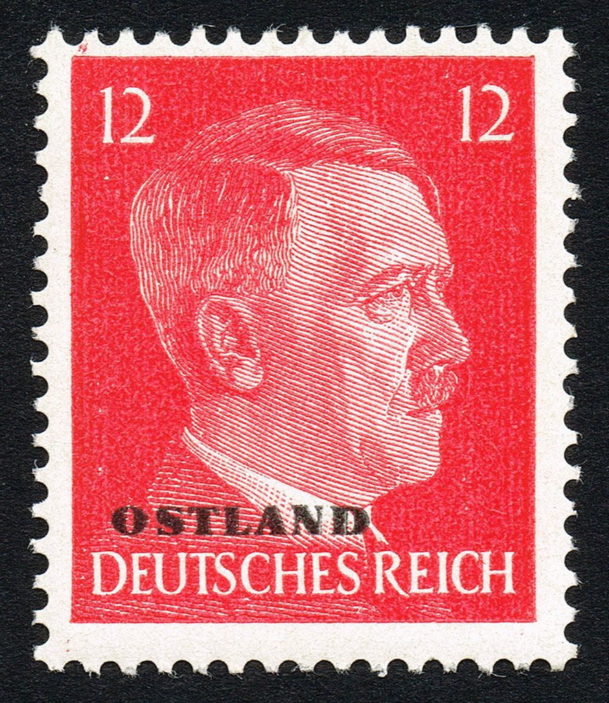 Overprint OSTLAND Over Hitler