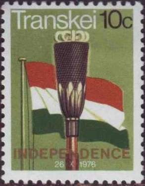 Stamp, Mace, flag, South Africa, Homelands,  