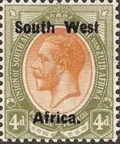 Stamp, Overprinted,English, South-West Africa,  